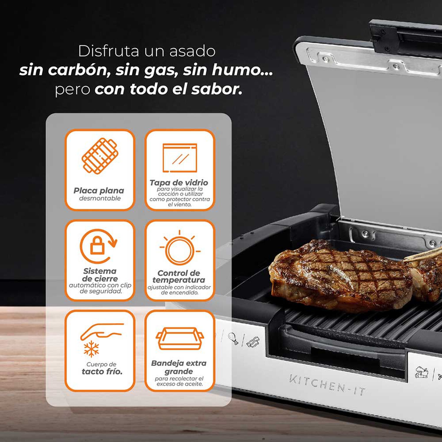 Parrilla El&eacute;ctrica Power Grill image number 4.0