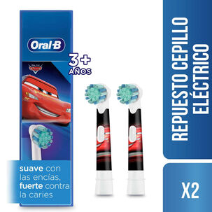 Repuestos Cepillo Dental Eléctrico Oral B Disney Cars 2 Uds
