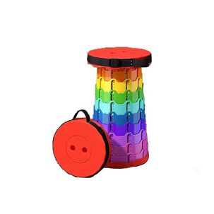 Taburete Plegable Telesc&oacute;pico Port&aacute;til Silla Retr&aacute;ctil Camping