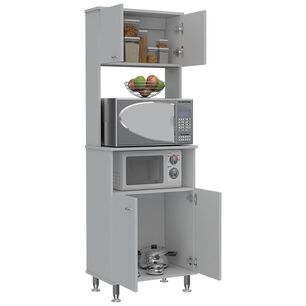 Mueble Microondas 4 Puertas Fm-011b Blanco