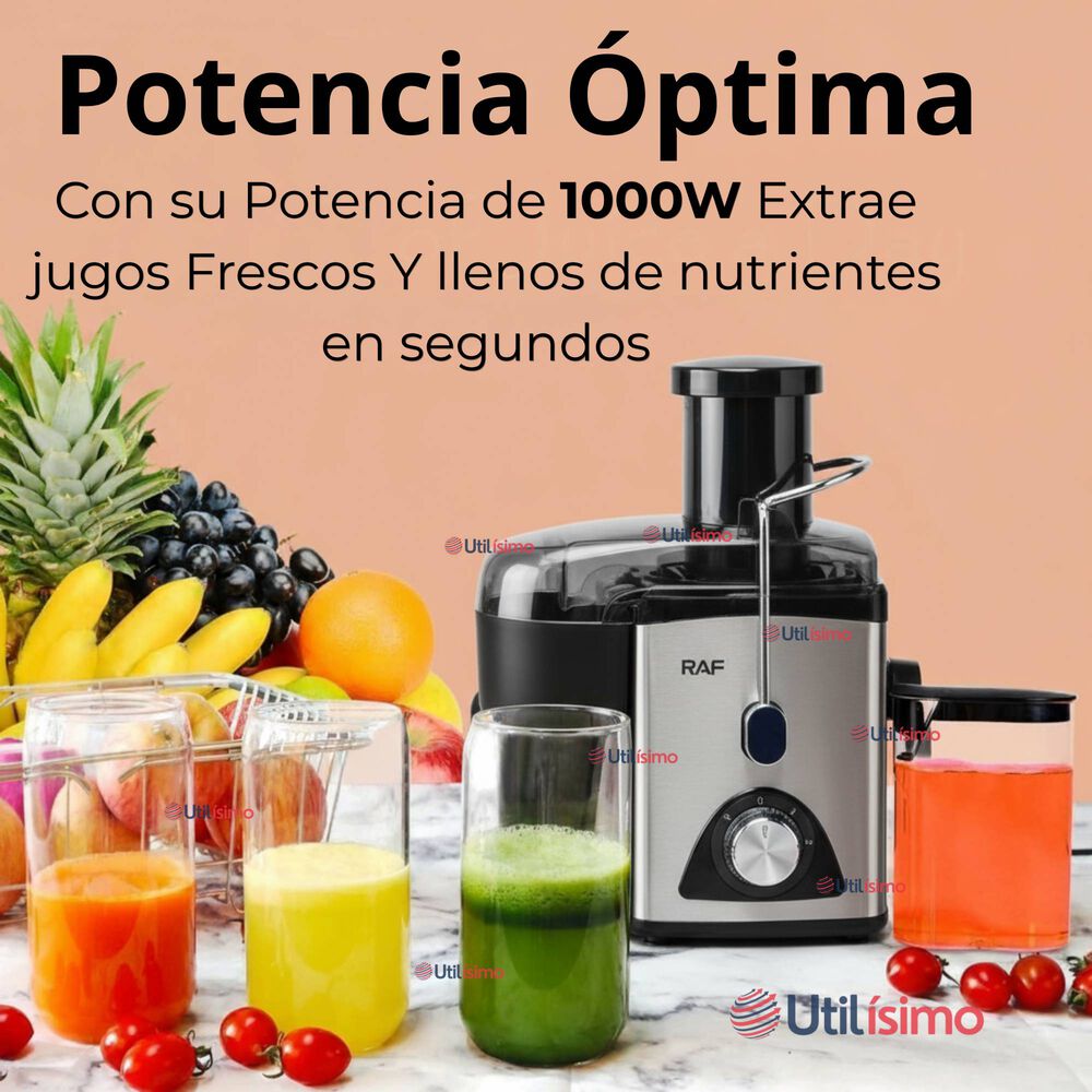 Extractor Exprimidor De Jugos Eléctrico 1000w De Potencia Frutas Y Verduras image number 3.0