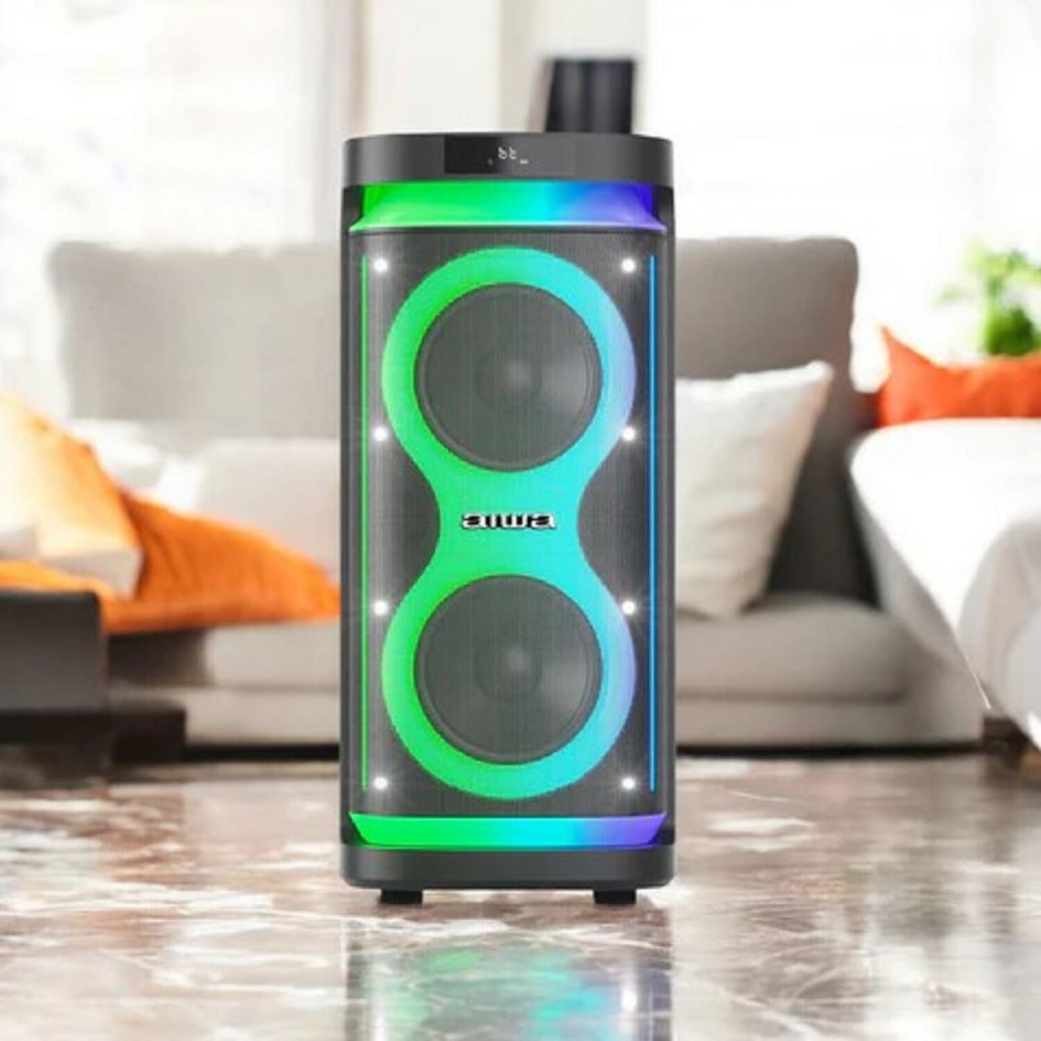 Parlante Bluetooth Aiwa Aw-poh4d Karaoke Tws Led image number 5.0