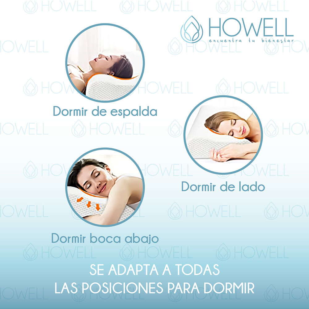 Pack X2 Almohada Memory Cervical Ortopédica Con Memoria image number 5.0