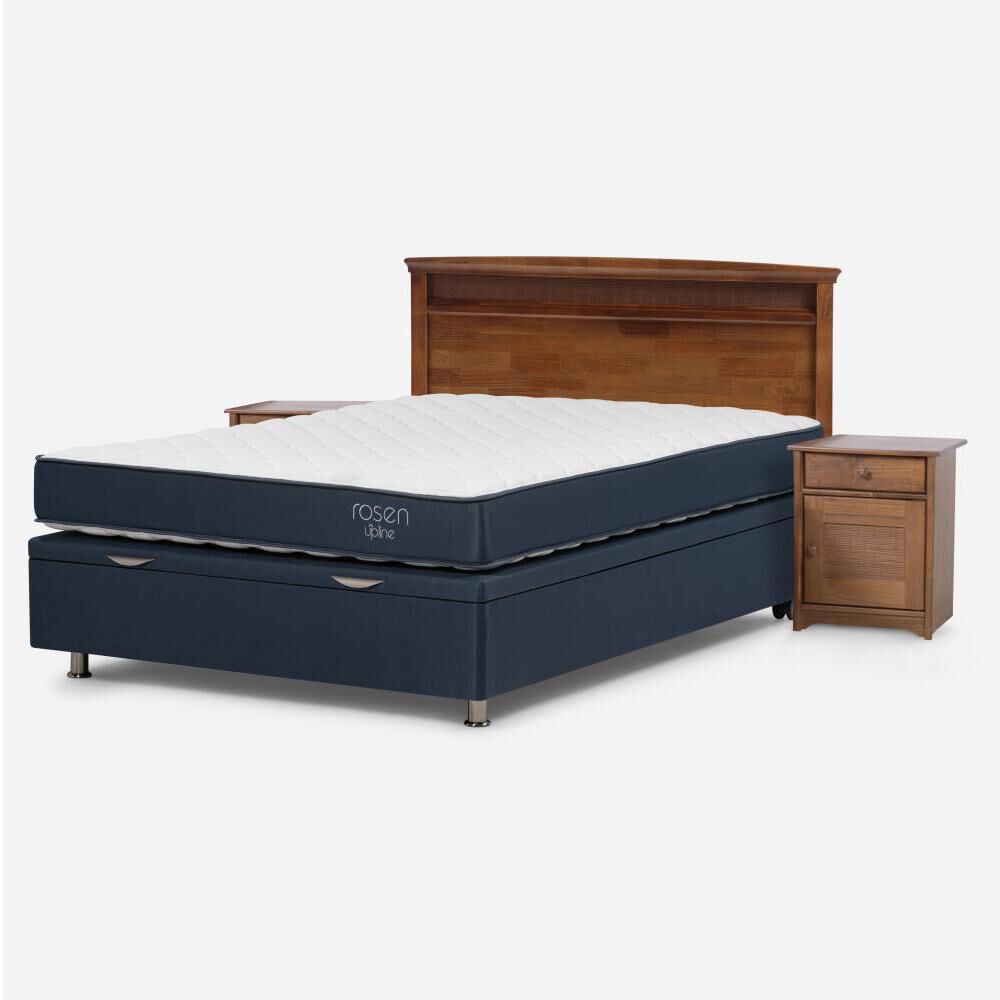 Boxet Rosen Upline / 2 Plazas / Base Normal + Set De Maderas Veneto image number 2.0