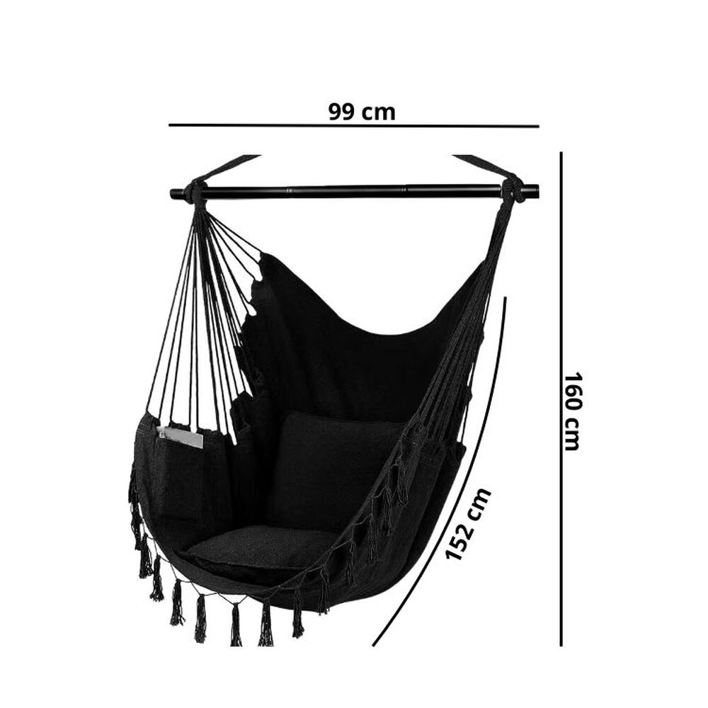 Silla Hamaca Colgante Elegante Estilo Boho Moderna image number 2.0