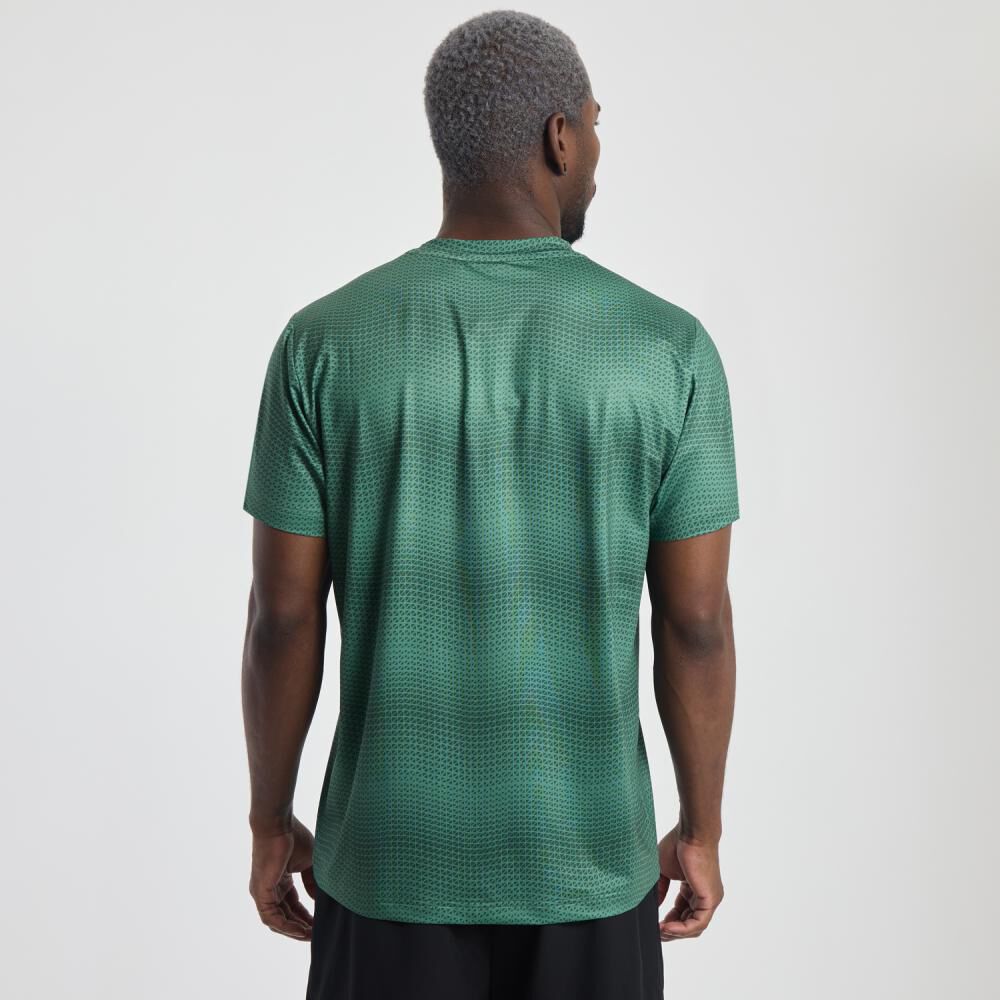 Polera Deportiva Lisa Slim Manga Corta Cuello Redondo Hombre Wetland image number 3.0