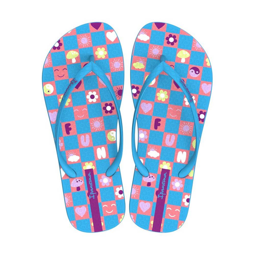 Sandalia Easy Print Azul/naranja Ipanema image number 0.0