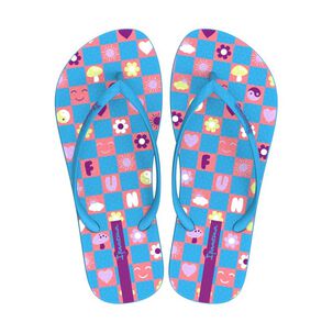 Sandalia Easy Print Azul/naranja Ipanema