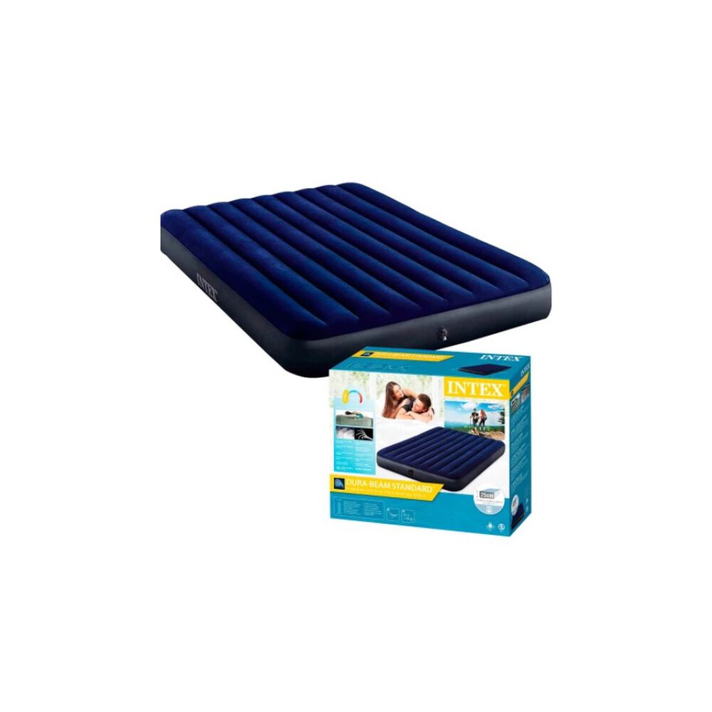 Colchon Inflable Para Camping Intex De 152 X 203 X 25 Cm image number 2.0