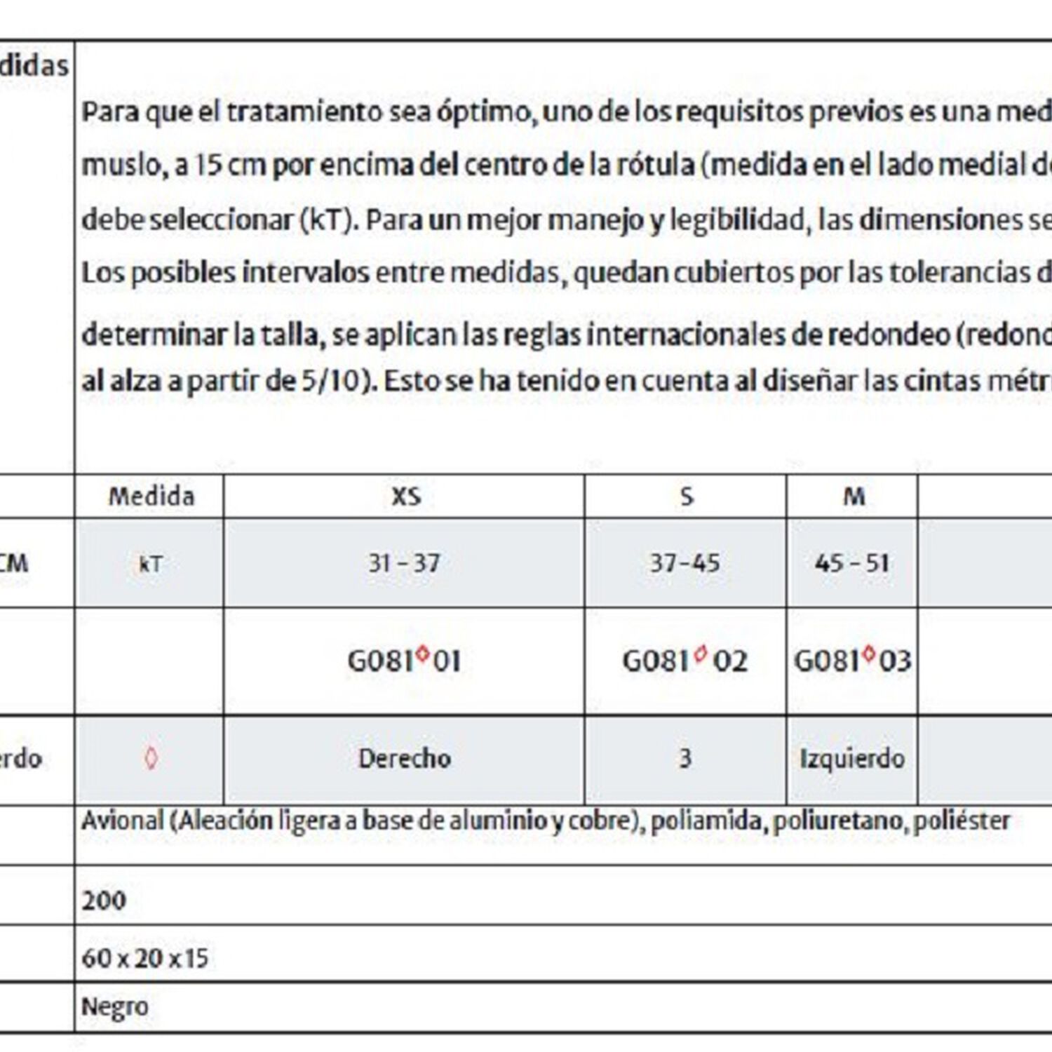 Rodillera M.4s Pcl Dynamic Izquierda Talla M-medi image number 2.0