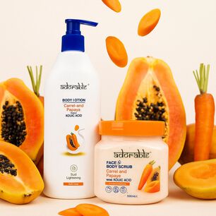 Pack Adorable Corporal Papaya - Carrot & &Aacute;cido K&oacute;jico
