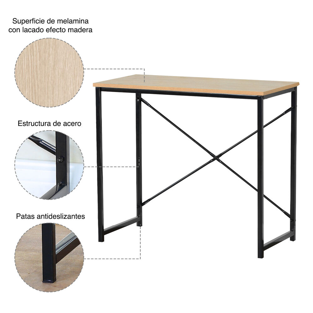 Escritorio Industrial Iron 71,5x100x40 Cm image number 4.0