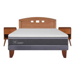 Cama Europea Cic Ortopedic Advance / 2 Plazas / Base Normal  + Set De Maderas