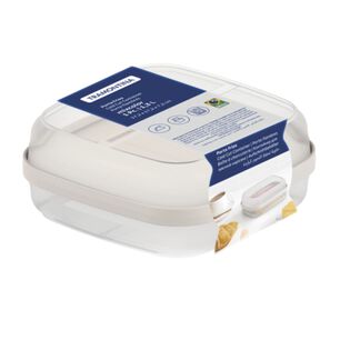 Contenedor Doble De Alimentos Tramontina 1.3 Litros Fiambres