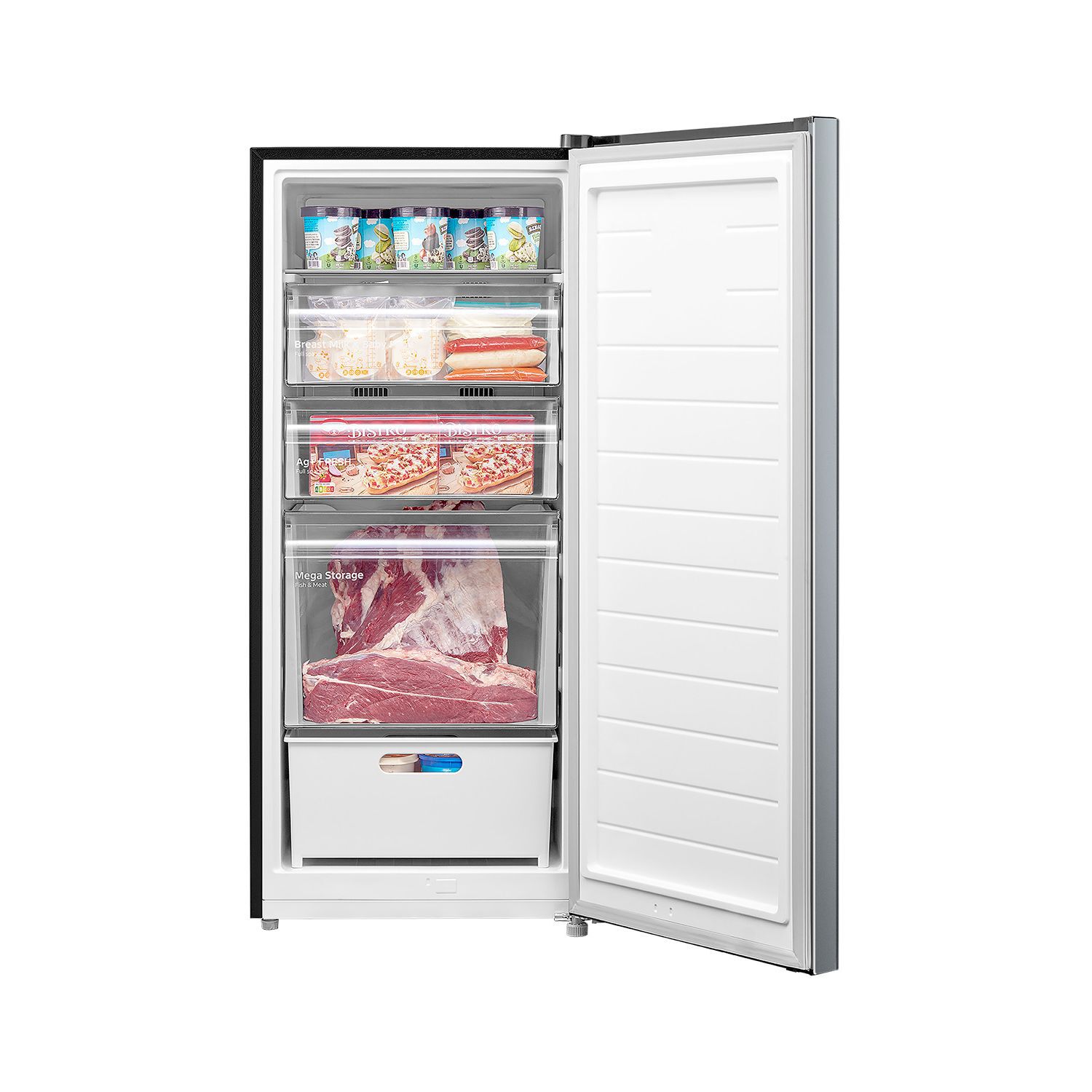 Freezer Vertical Midea MDRU255FEE50 / No Frost / 174 Litros / E image number 4.0