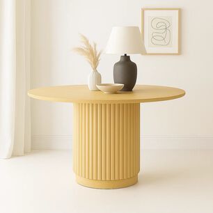 Mesa Redonda N&oacute;rdica Armon&iacute;a De 130 Cm Madera Natural