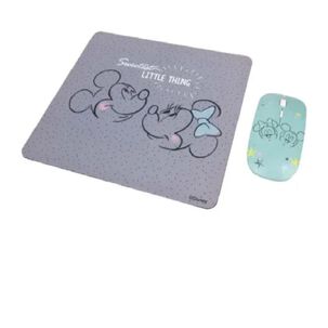 Mouse &Oacute;ptico Inal&aacute;mbrico Y Mousepad Mickey Mouse Sakar
