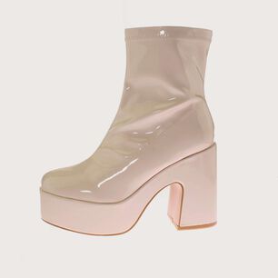 Bota Terraplen Beige Andarina Art. 506881anude