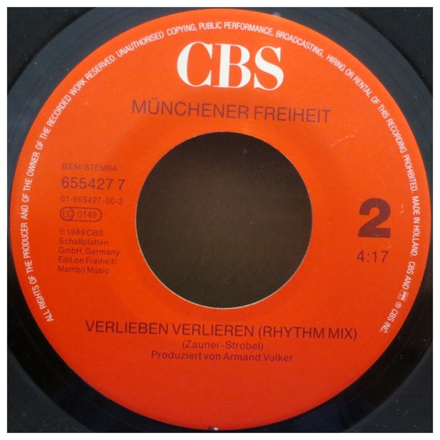 Munchener Freiheit - Verlieben Verlieren | 7" Single Usado image number 3.0