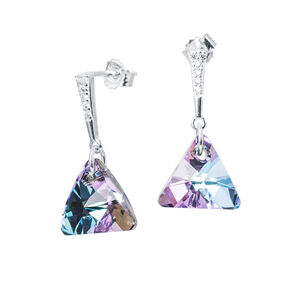 Aros Trinidad Cristales Genuinos Vitral Light
