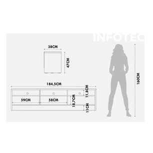 Rack Decocasa Aspen / 2 Cajones