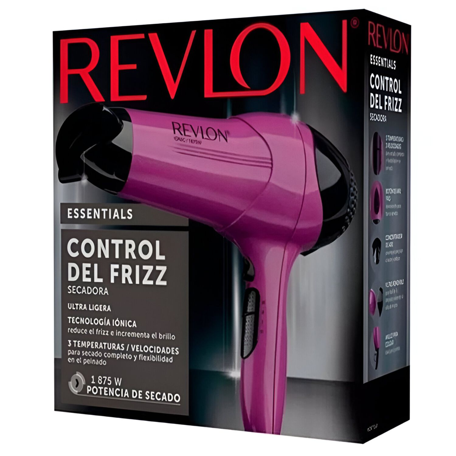 Secador De Cabello Revlon Ionic Pro 2000w - Dr773pla2 Morado image number 4.0