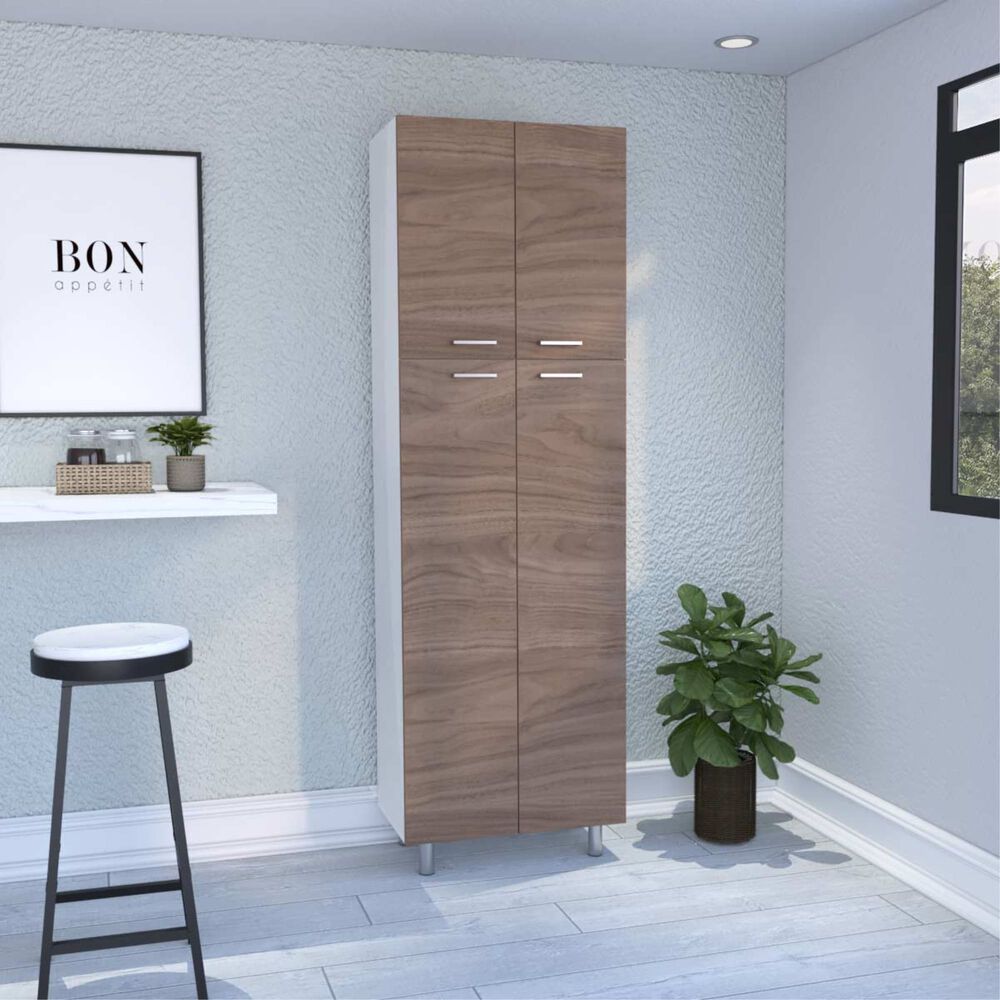 Despensa 4 Puertas 4 Repisas Fm-009o Caf&eacute; Oscuro Y Blanco image number 5.0