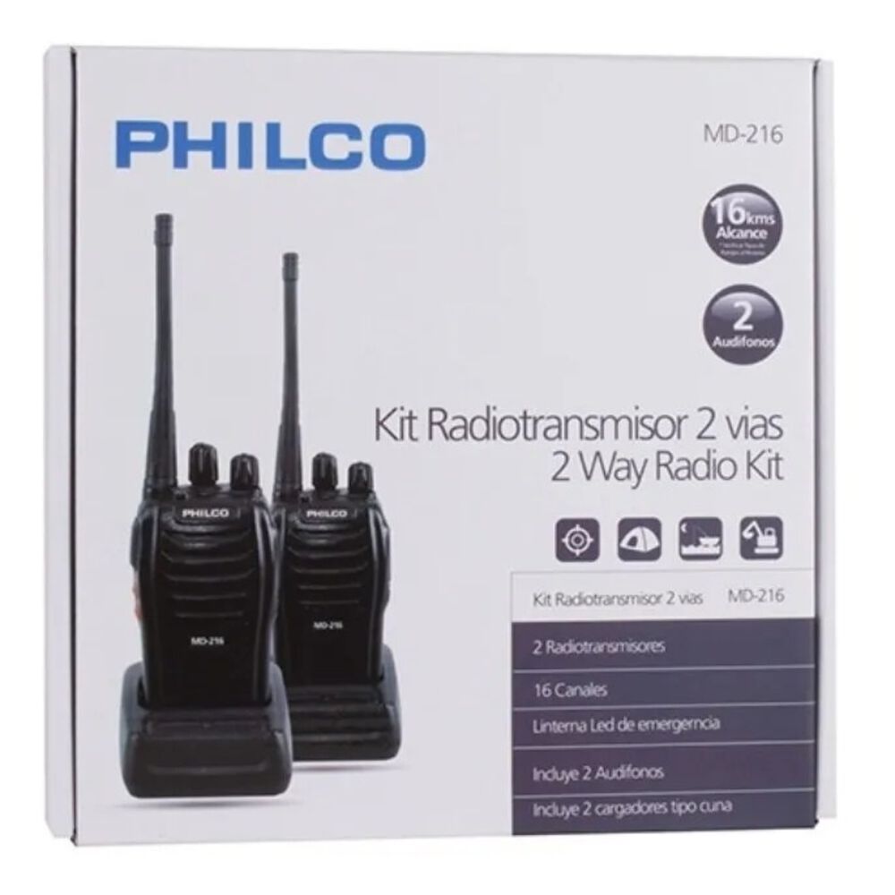 Radiotransmisores Kit Par Portatil Incl Manos Libres image number 0.0