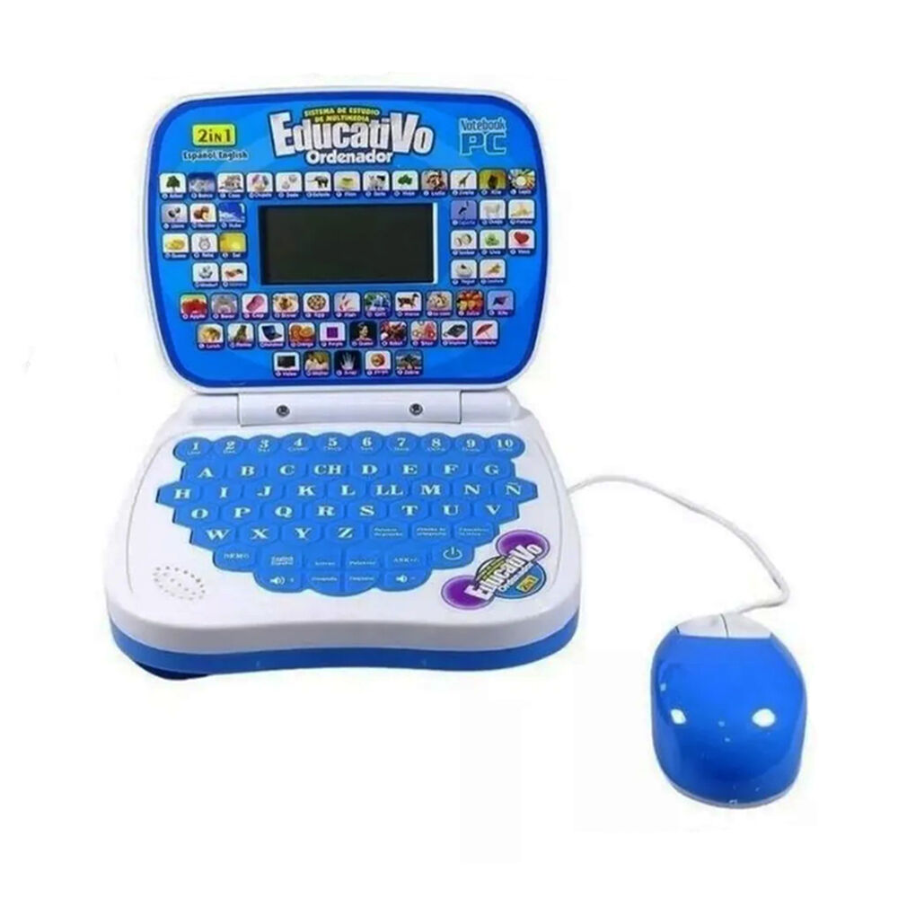 Mini Ordenador Didactico Educativo Juguete Notebook Mouse image number 0.0