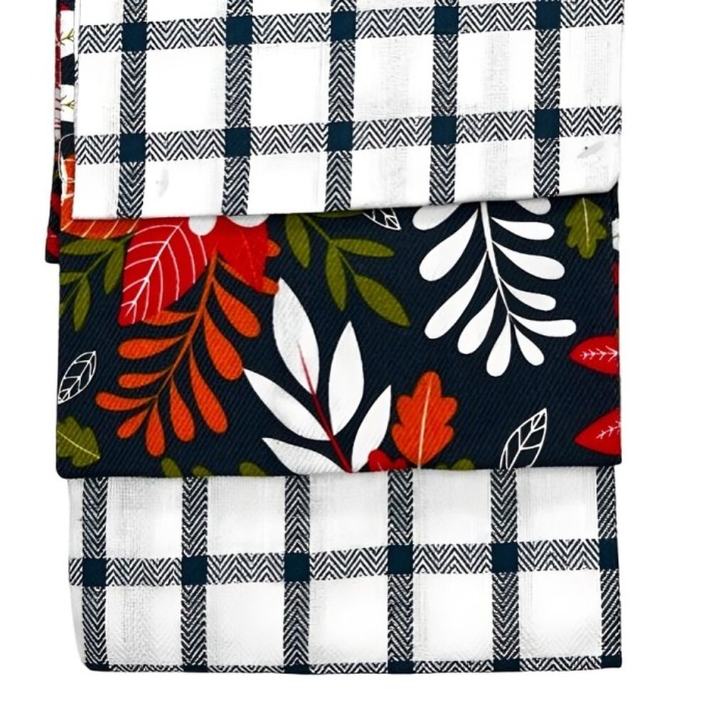 Set 3 Paños De Cocina Happy Cook Azul image number 2.0