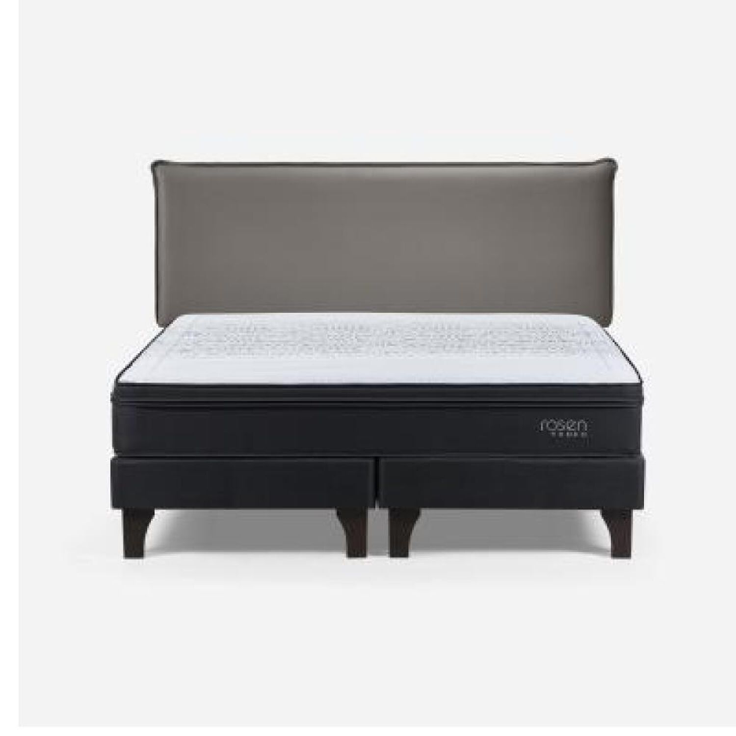 Cama Europea Rosen Tempo / King / Base Dividida + Respaldo Maurice Gris image number 6.0