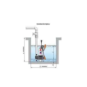 Bomba Sumergible Bicanal Aguas Negras Bcm10/50-st 1hp 220v Pedrollo