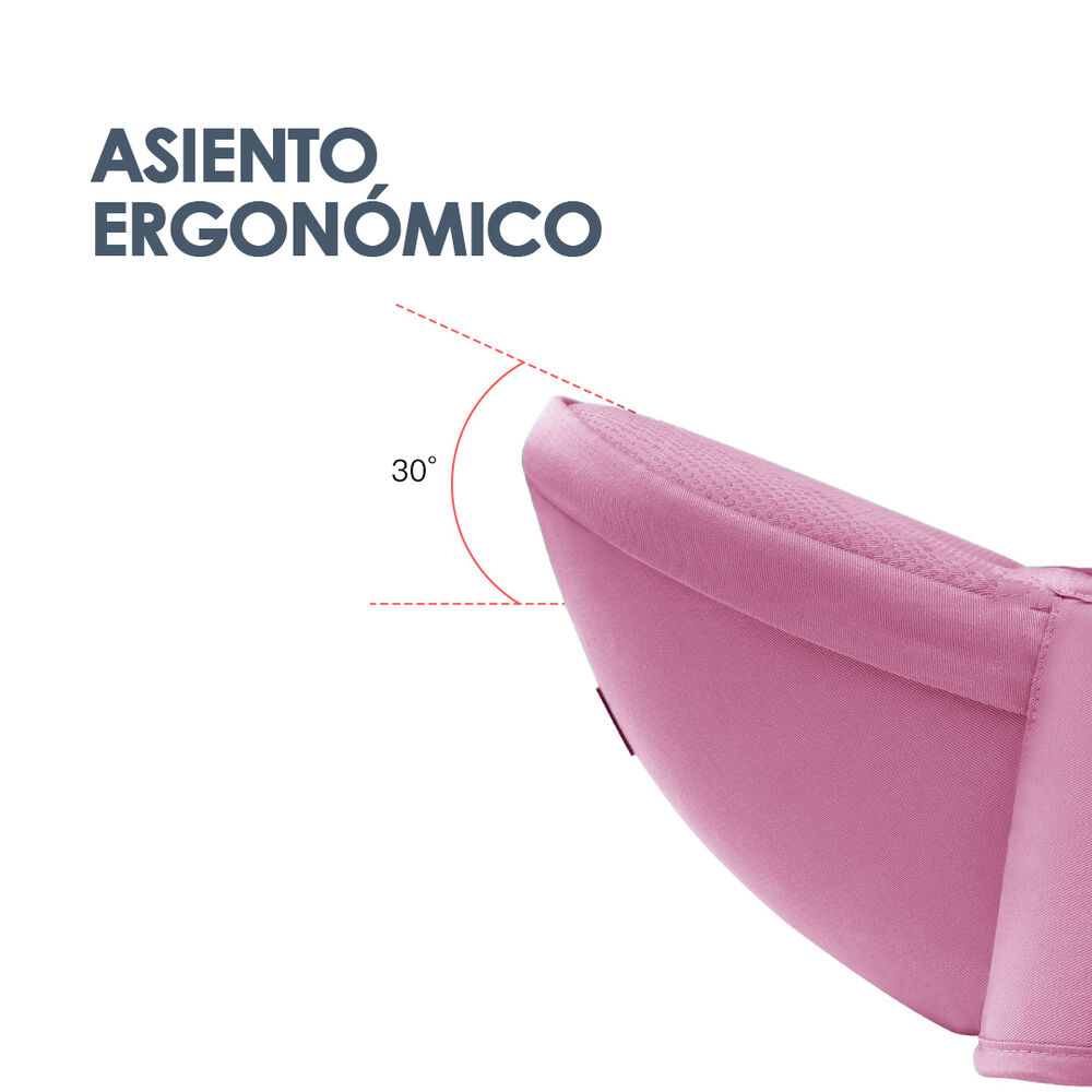 Portabeb&eacute; Ergon&oacute;mico Asiento Multifuncional 6 En 1 Rosado image number 7.0
