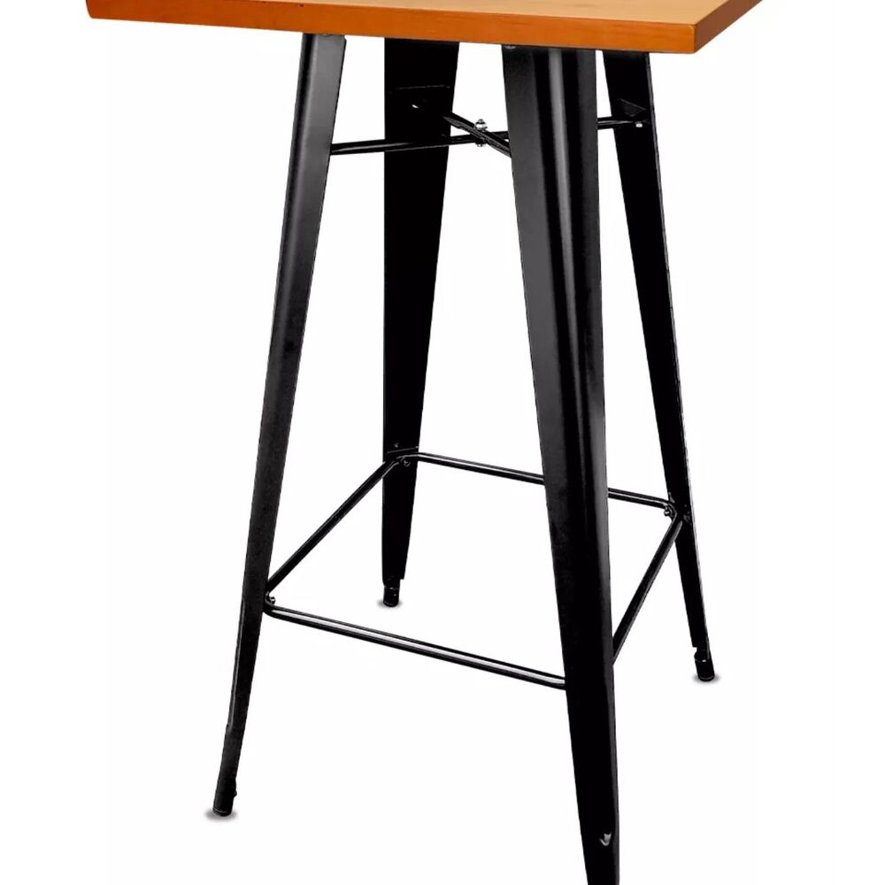 Mesa Bar Tolix Wood 60x60cm image number 1.0
