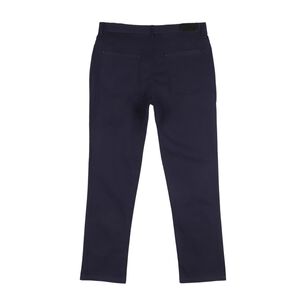Pantal&oacute;n B&aacute;sico Tiro Medio Slim Hombre Az Black