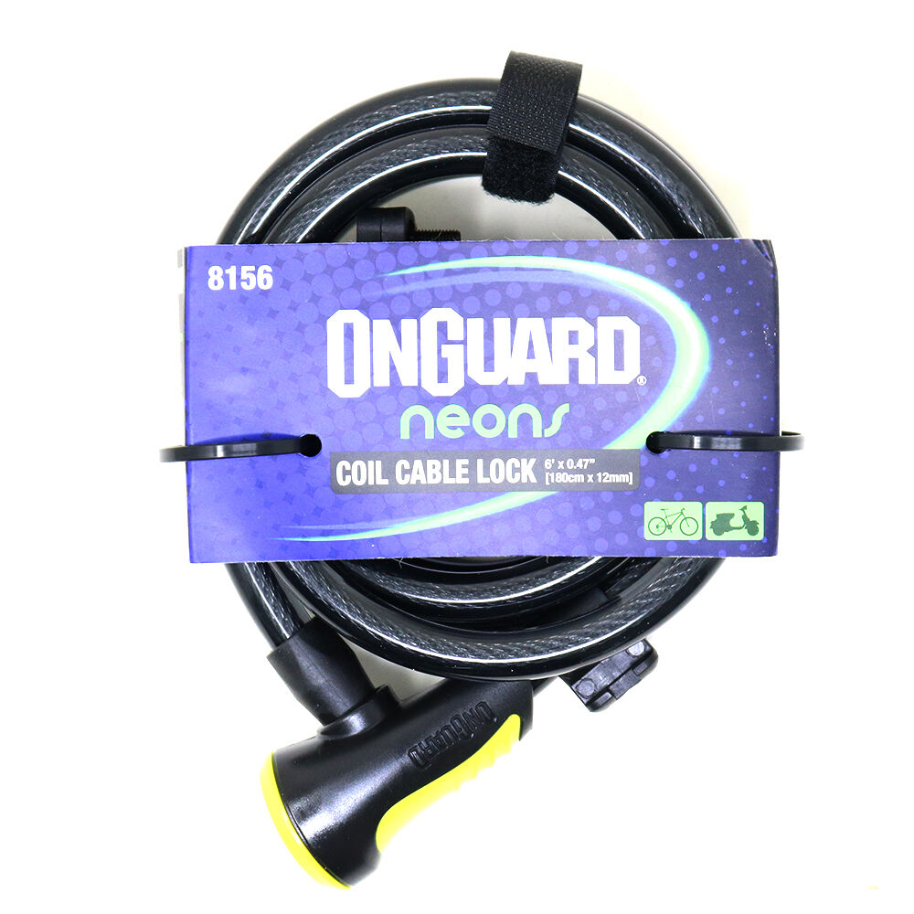 Candado Onguard Llave Espiral Ns Coil 180cmx12mm image number 0.0