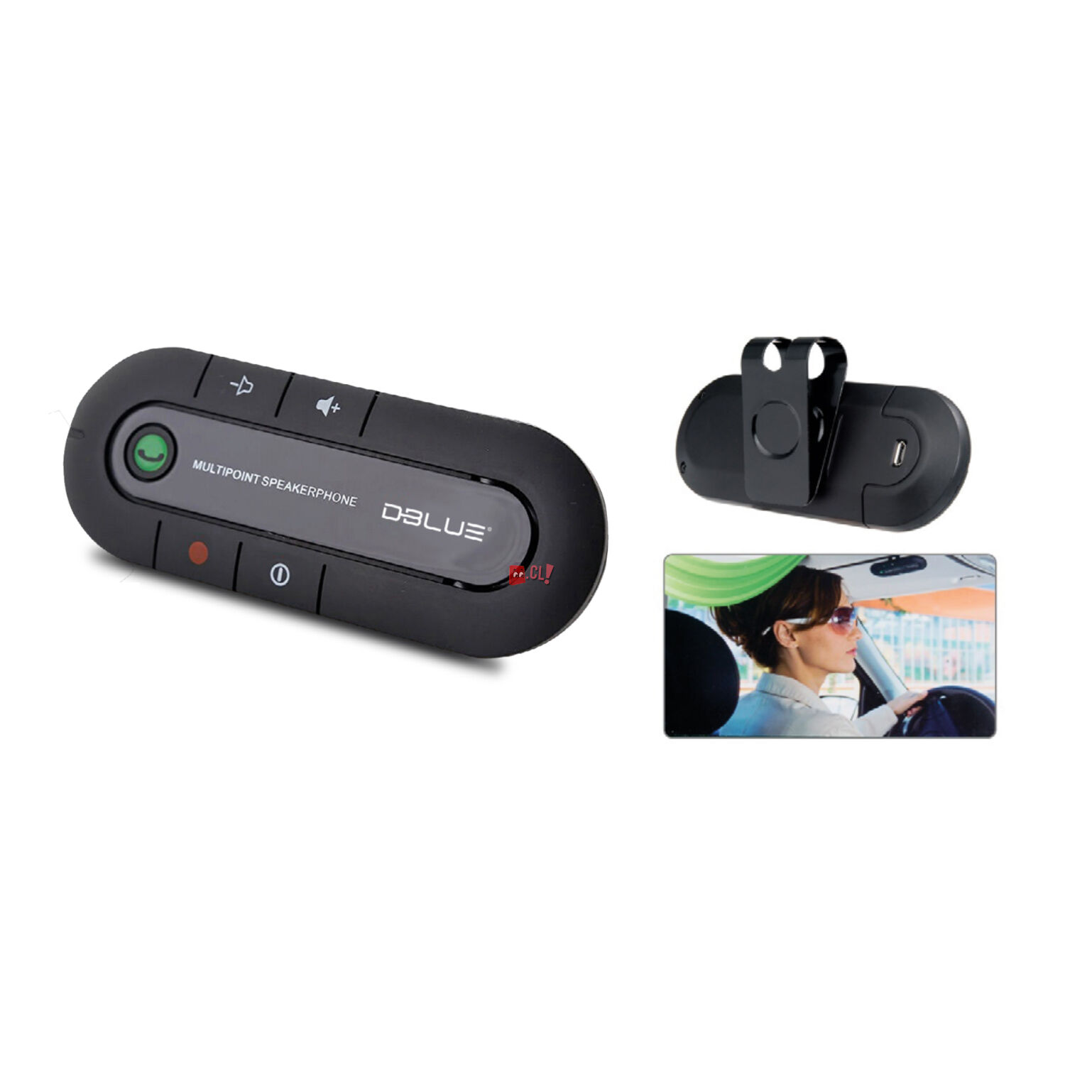 Manos Libres Bluetooth Port&aacute;til Con Parlante Para Auto - Ps image number 1.0