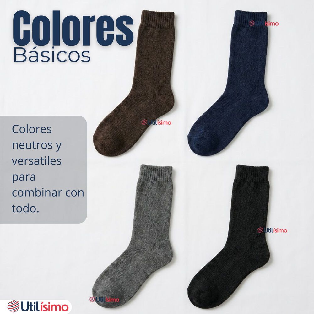 Pack 3 Pares Calcetines T&eacute;rmicos Corte Alto Hombre Surtidos image number 7.0