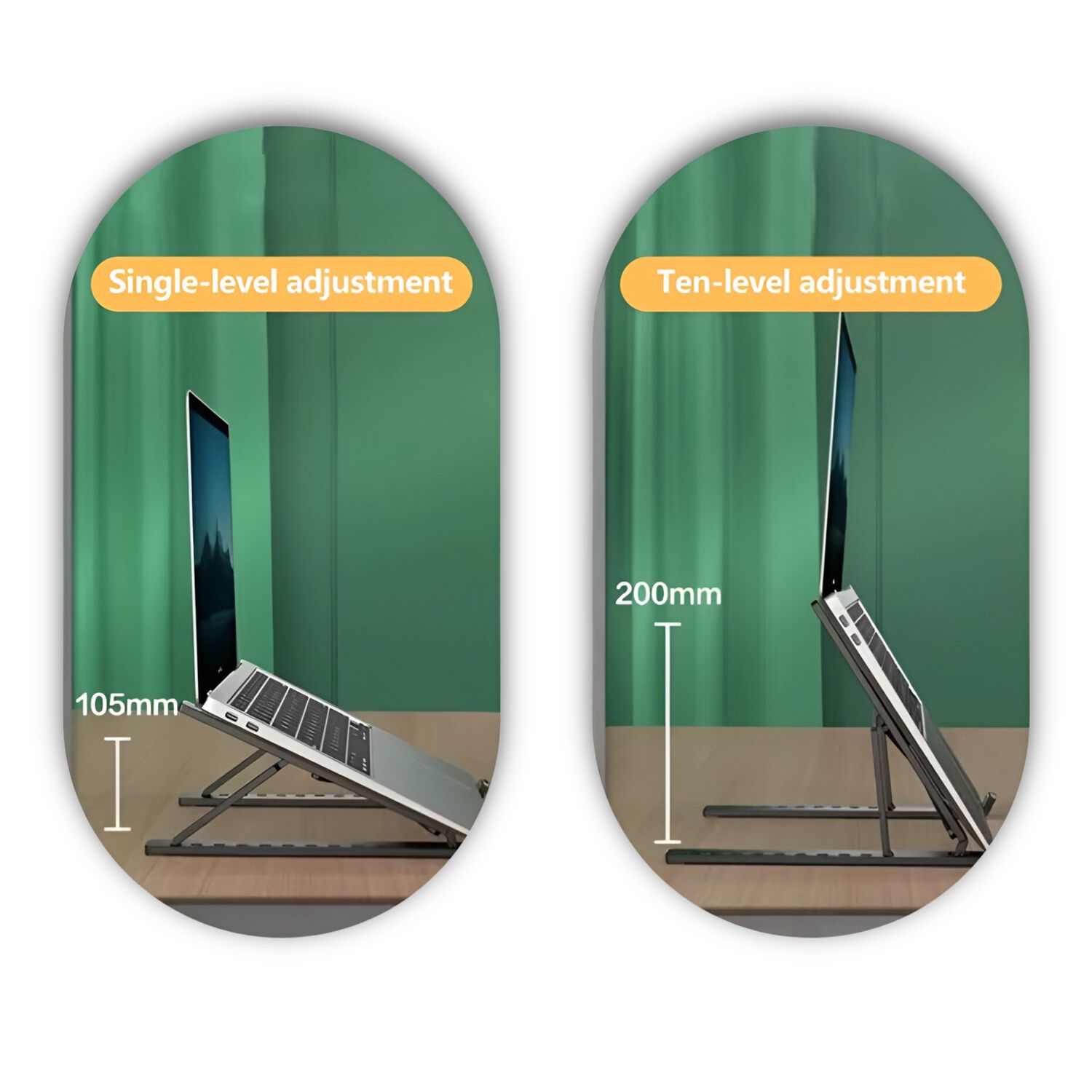 Soporte Para Notebooks Y Macbooks Retractil De Aluminio image number 10.0