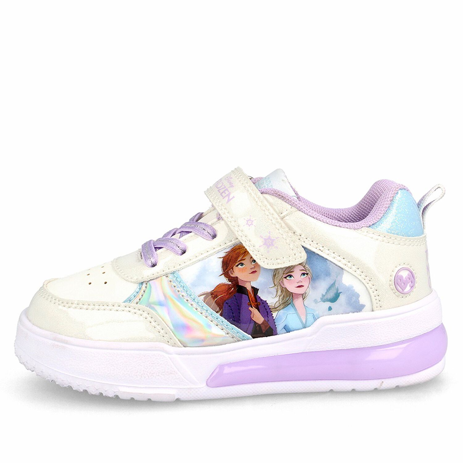Zapatilla Ni&ntilde;a Bubblegummers Luces Frozen Disney Blanco-aqua image number 4.0