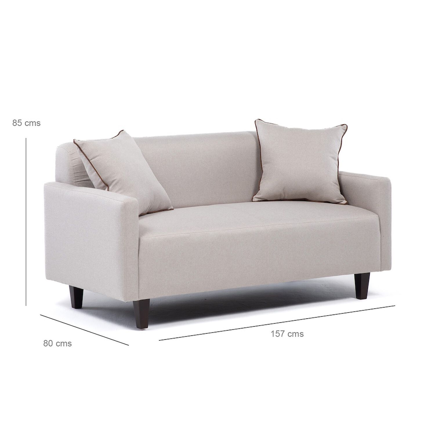 Sof&aacute; Living 2 Cuerpos Moderno 157x80 Lisboa image number 2.0