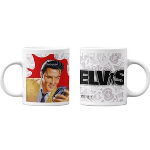 Tazones Tazas Blancas Elvis Presley Rock Musica