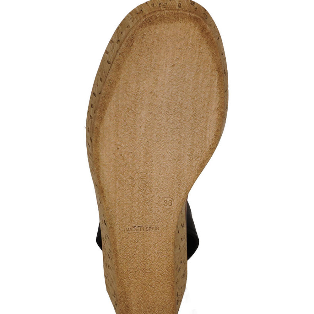 Sandalia Cuero Eliada Negro image number 5.0