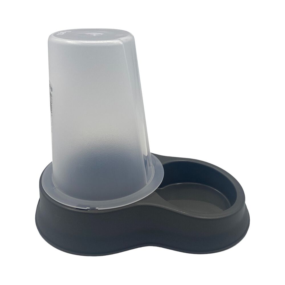 Dispensador Mascota Agua Y Comida 1,5 L Negro Plastiken image number 2.0