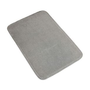 Alfombra De Ba&ntilde;o Nautica Home Popcorn 40x60cm Gris Claro