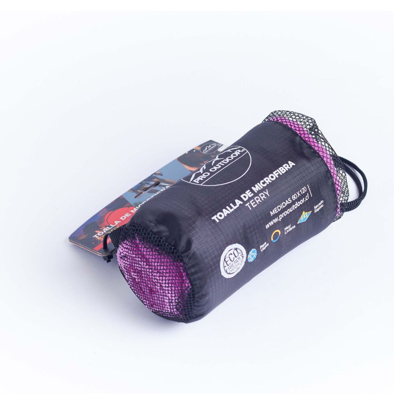 Toalla Microfibra Terry Morada Pro Outdoor image number 2.0