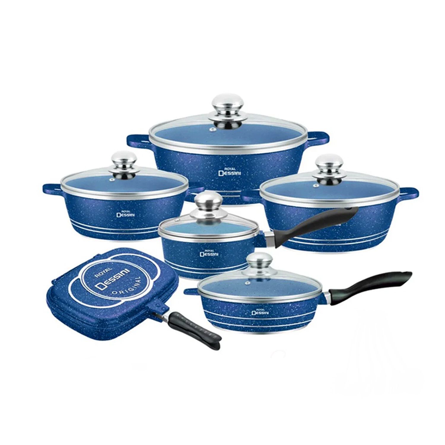 Juego De Ollas Granito Bateria De Cocina 23 Piezas Azul image number 0.0