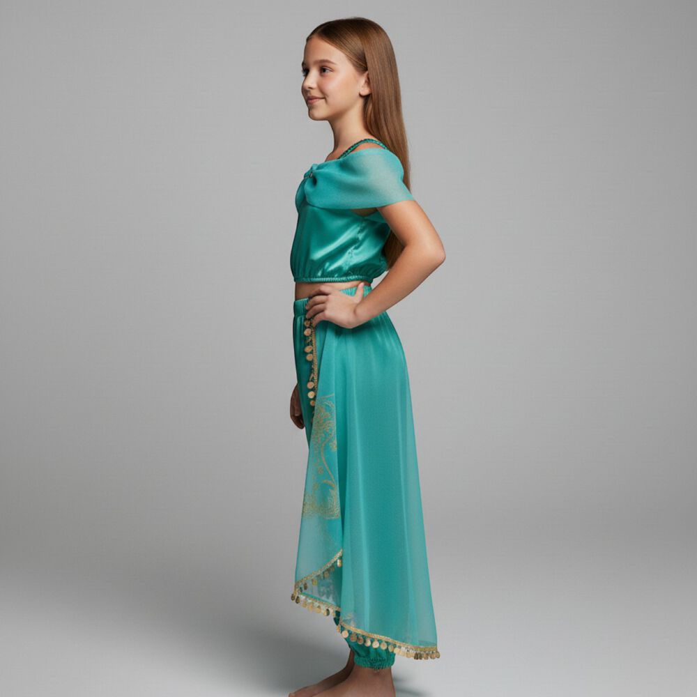 Disfraz Princesa Jasmine, Jazmin Aladdín, Cosplay Niña image number 2.0