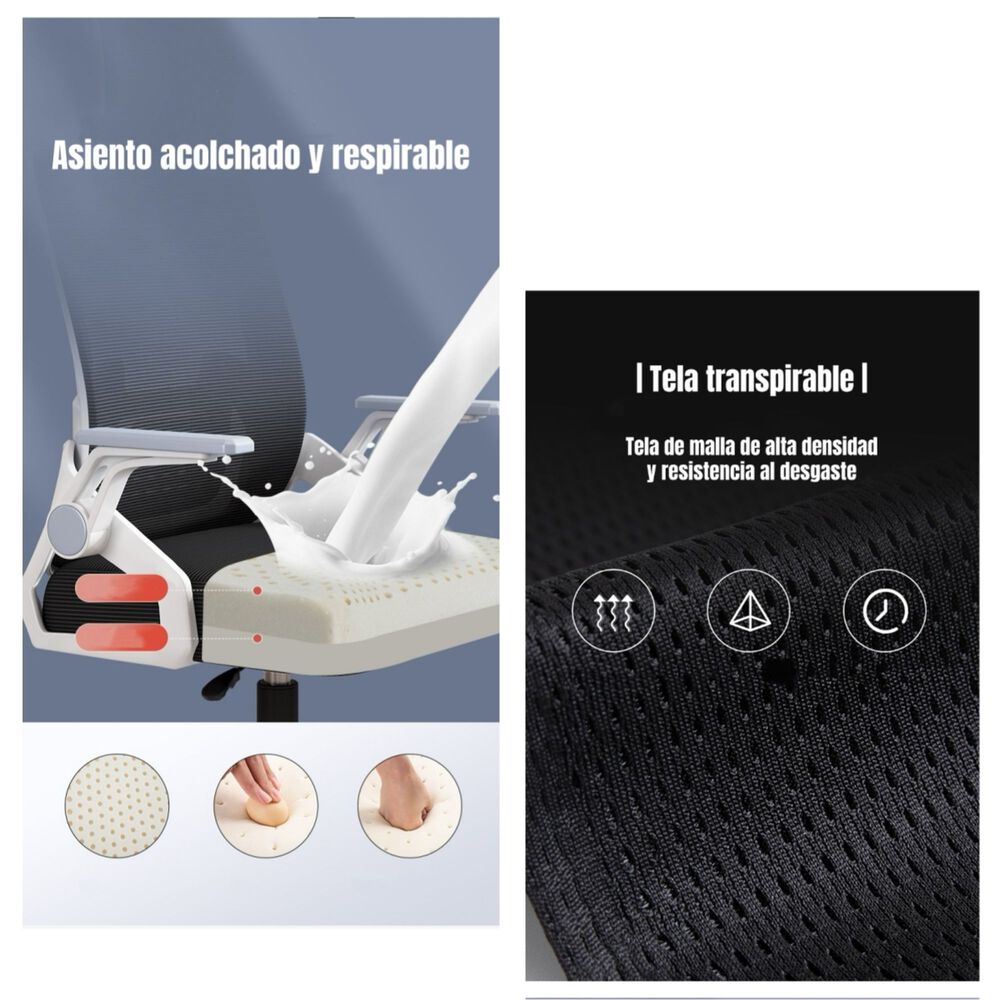 Silla De Escritorio Con Apoyacabeza Grand Negra image number 7.0