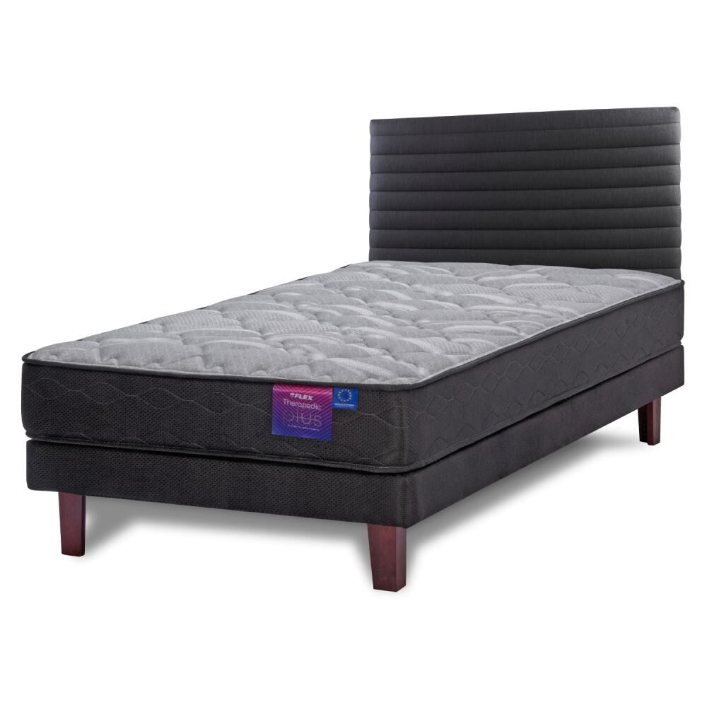 Cama Europea Flex Therapedic Plus / 1 Plaza / Base Normal + Respaldo image number 0.0